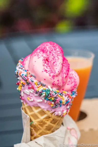Shimmering Strawberry Soft-serve Shimmering Sips Mimosa Bar 2019 Epcot Food and Wine Festival
