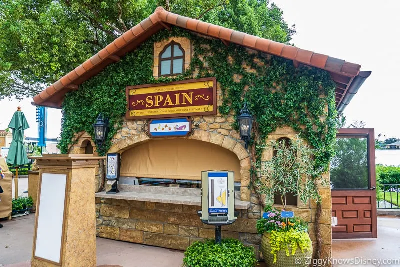 Spain 2019 Epcot Food and Wine Festival booth