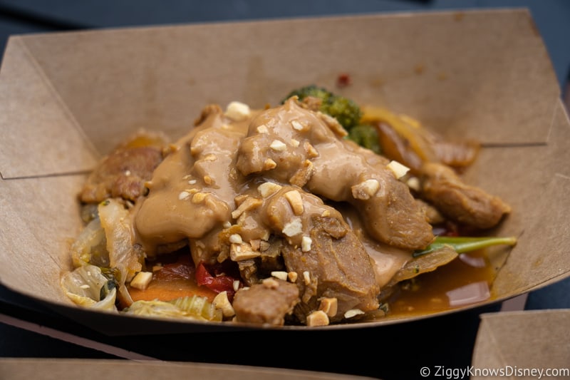 Chicken with Peanut Sauce Thailand 2019 Epcot Food and Wine Festival