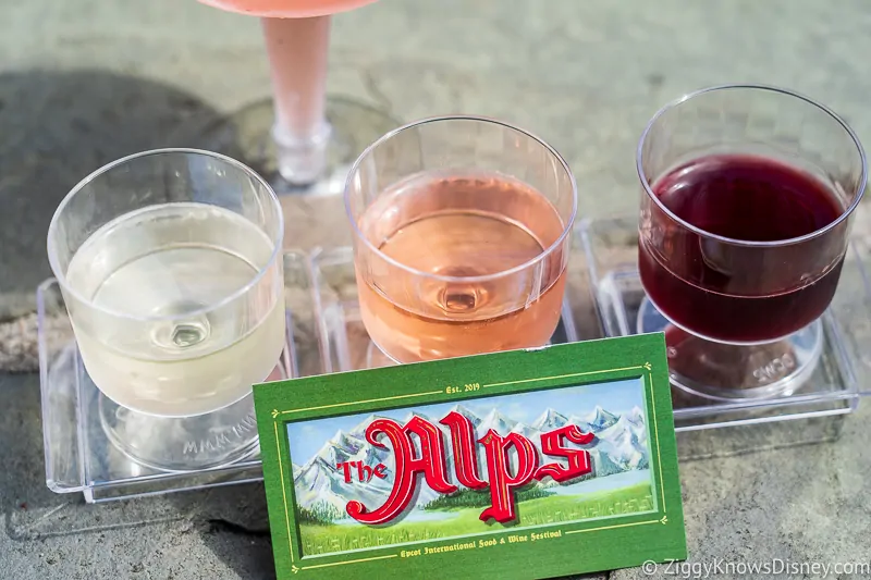 Wine Flight The Alps Epcot Food and Wine Festival 2019