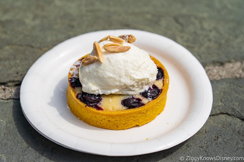 Blueberry almond frangipane tart The Alps Epcot Food and Wine Festival 2019