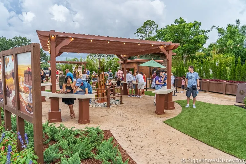 seating area Wine and Dine Studio 2019 Epcot Food and Wine Festival
