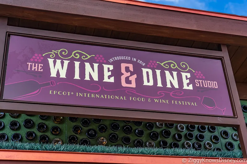 sign Wine and Dine Studio 2019 Epcot Food and Wine Festival