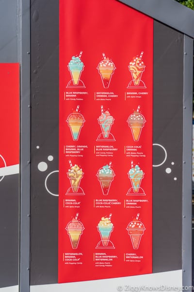 Cool Wash 2019 Epcot Food and Wine Festival menu slushies