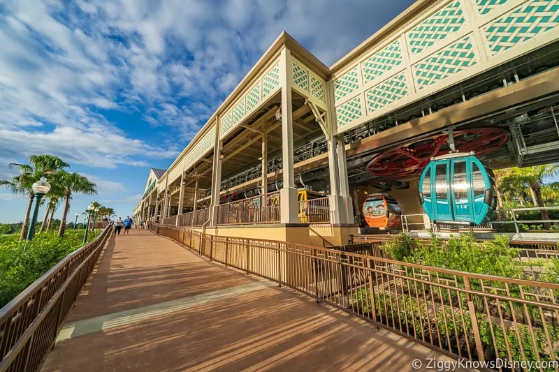 Disney Skyliner Gondola Stations Caribbean Beach Resort pathway