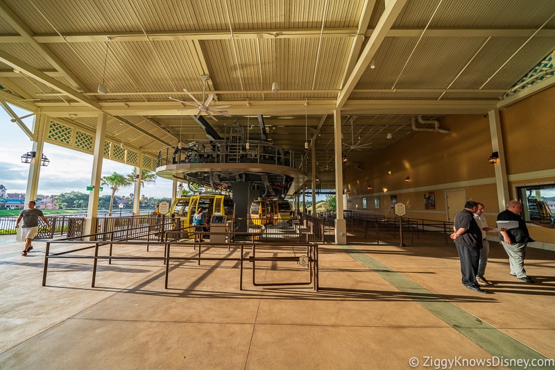 Disney Skyliner Gondola Stations Caribbean Beach Resort Pop Century/Art of Animation line