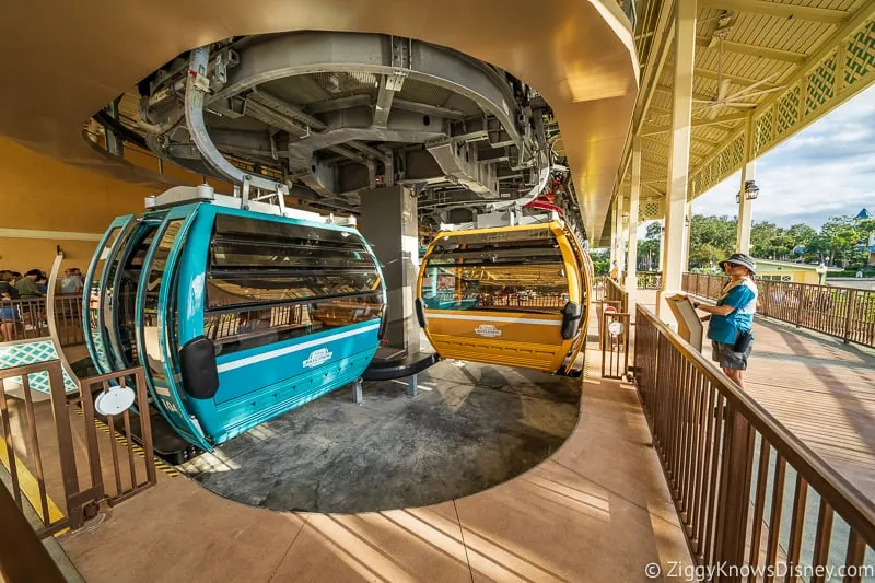 Disney Skyliner Gondola Stations Caribbean Beach Resort loading mobility devices