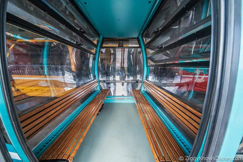 Disney Skyliner Gondola Car inside Caribbean Beach Resort