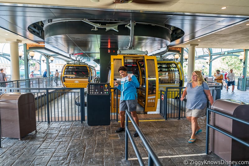 Disney Skyliner Gondola Epcot Station assisted mobility loading area