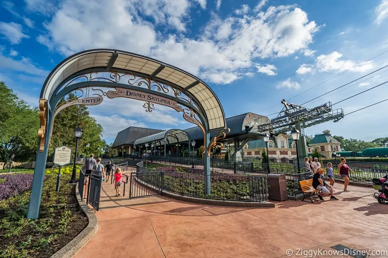 Disney Skyliner Gondola Epcot Station entrance