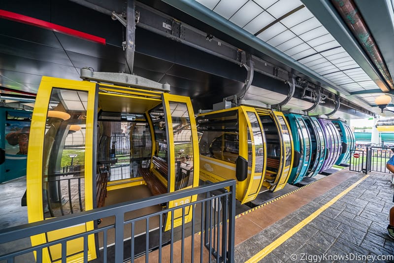 Disney Skyliner Gondola Epcot Station assisted loading