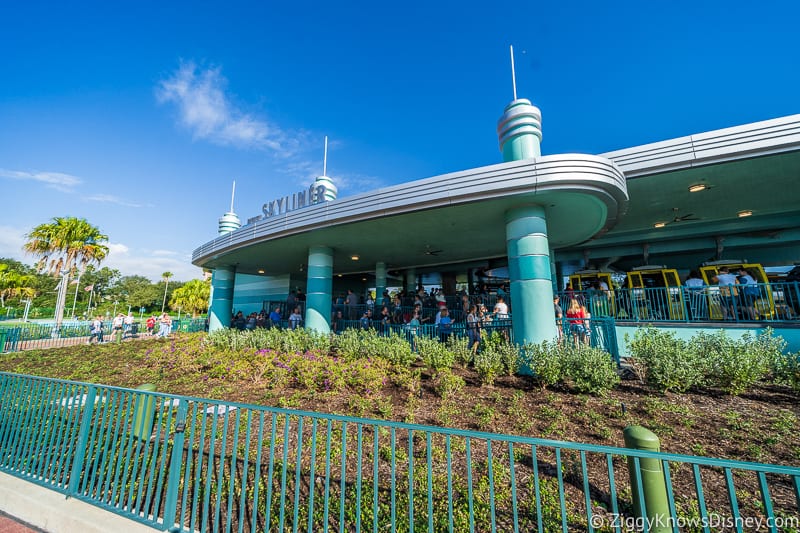 front of Disney Skyliner Gondola Stations Hollywood Studios