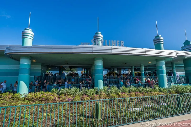 Disney Skyliner Gondola Stations Hollywood Studios front of building