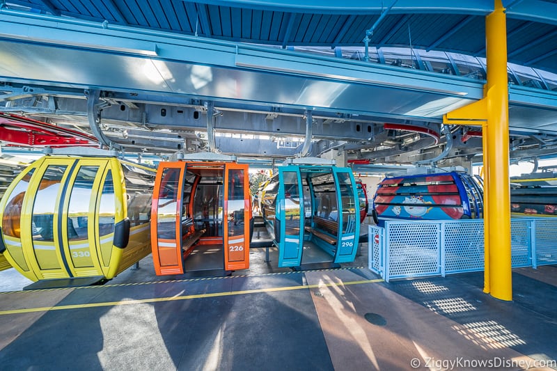 loading area Disney Skyliner Gondola Stations Pop Century Art of Animation