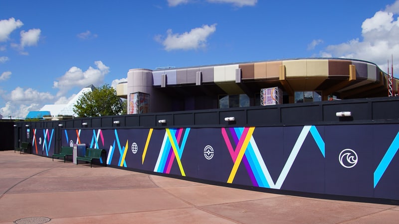 construction walls around Future World