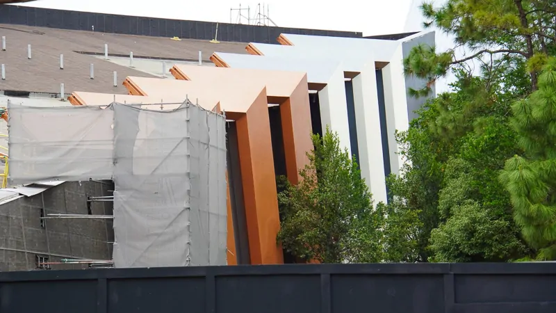 Guardians of the Galaxy Coaster side getting painted October 2019
