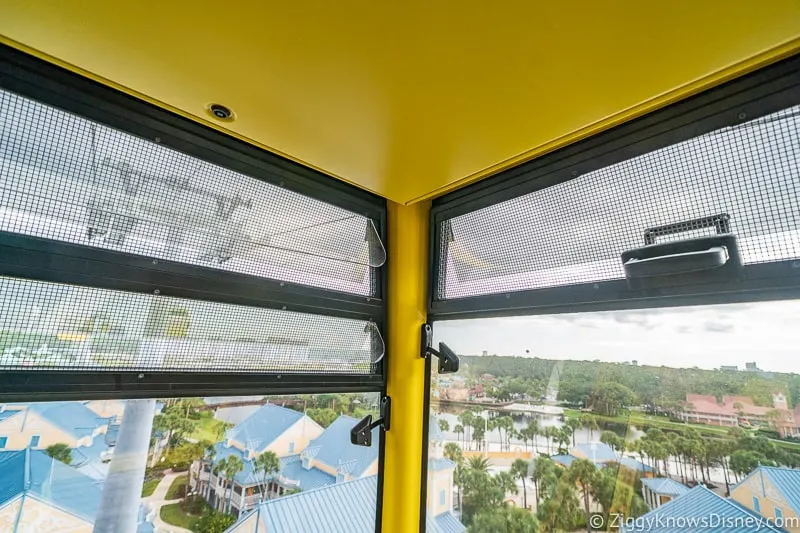 a look at the ventilation Inside the Disney Skyliner