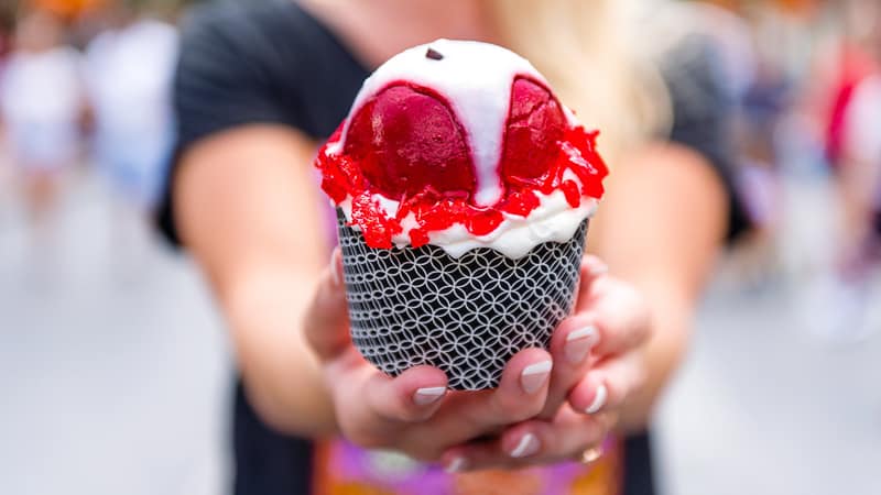 Disney Villains After Hours Food not so poison apple cupcake