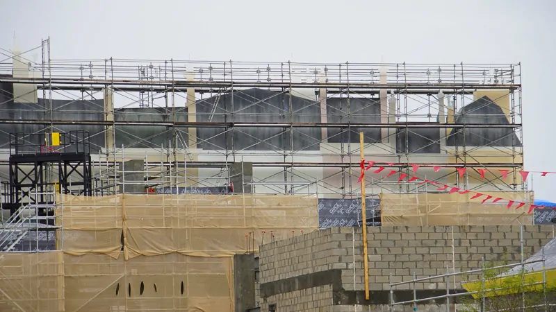 view of Ratatouille facade 2 construction updates October 2019