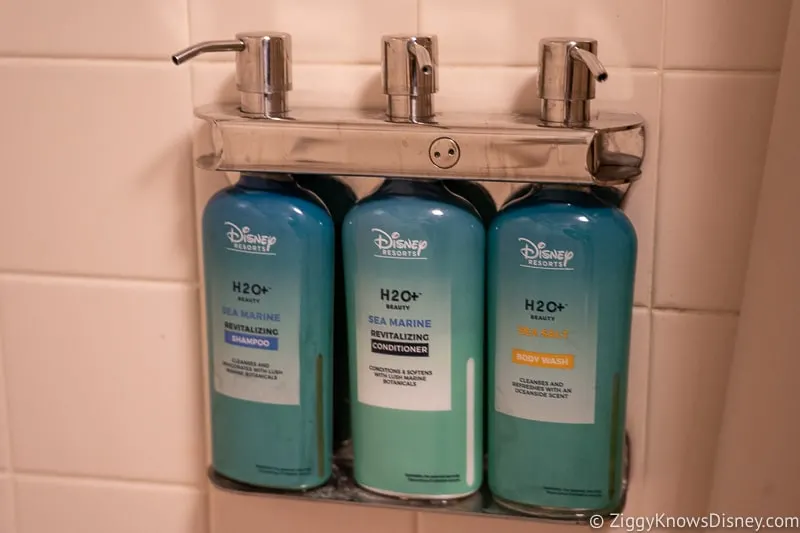 Refillable shampoo and soap bottles Disney World hotels