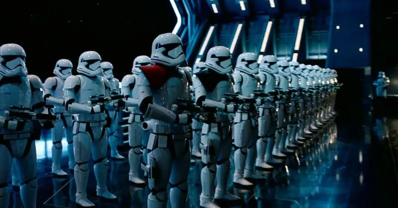 Star Wars Rise of the Resistance storm troopers