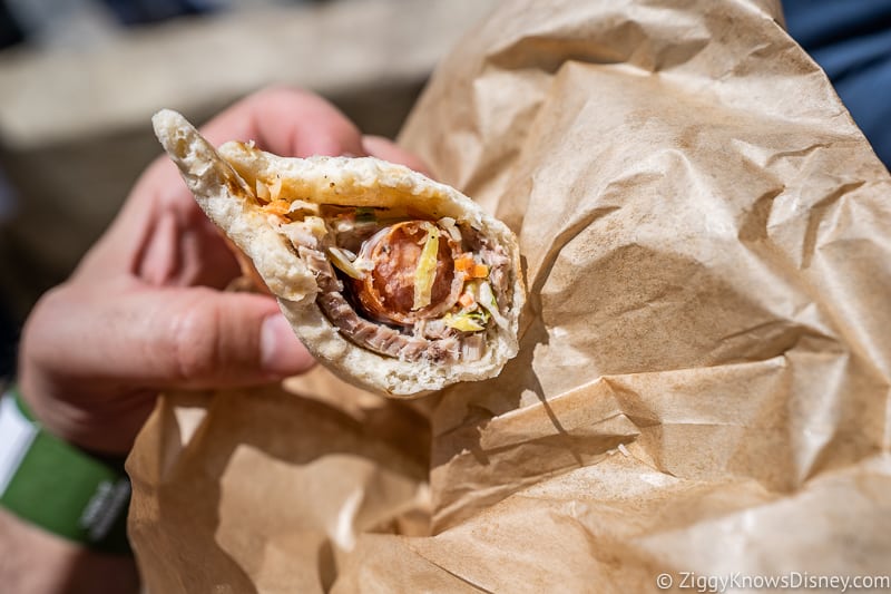 Ronto Wrap inside Ronto Roasters Star Wars Galaxy's Edge