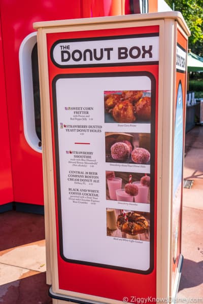 The Donut Box menu photos 2019 Epcot Food and Wine Festival