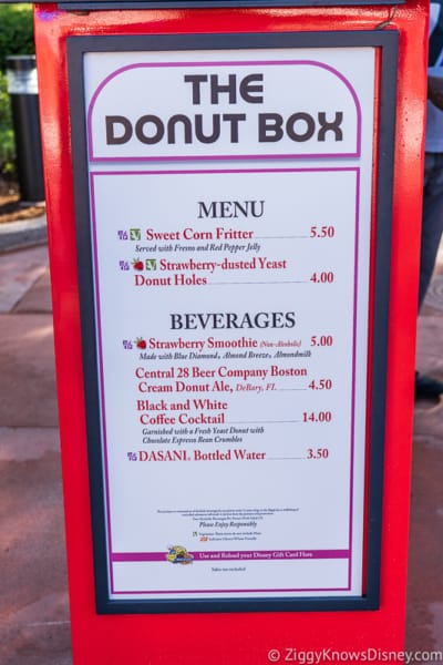 The Donut Box menu 2019 Epcot Food and Wine Festival