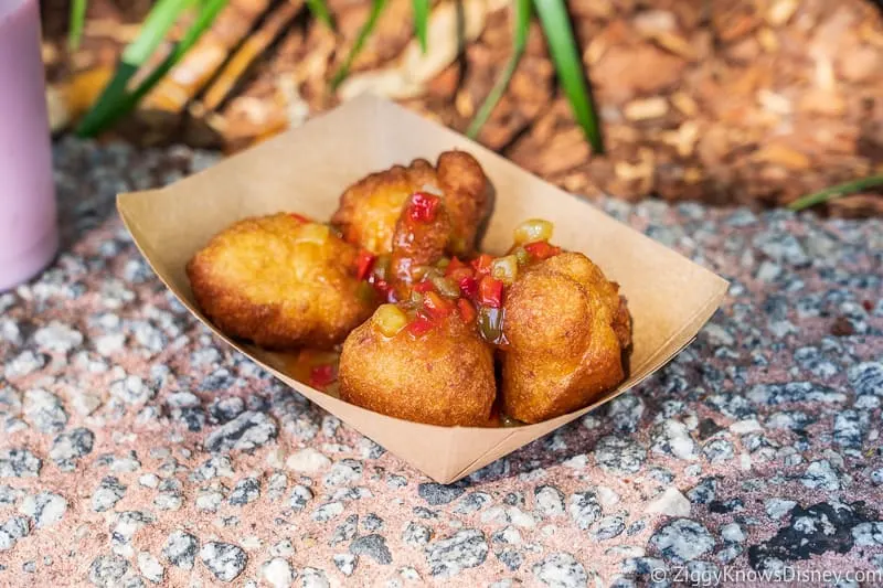 The Donut Box Corn Fritters 2019 Epcot Food and Wine Festival