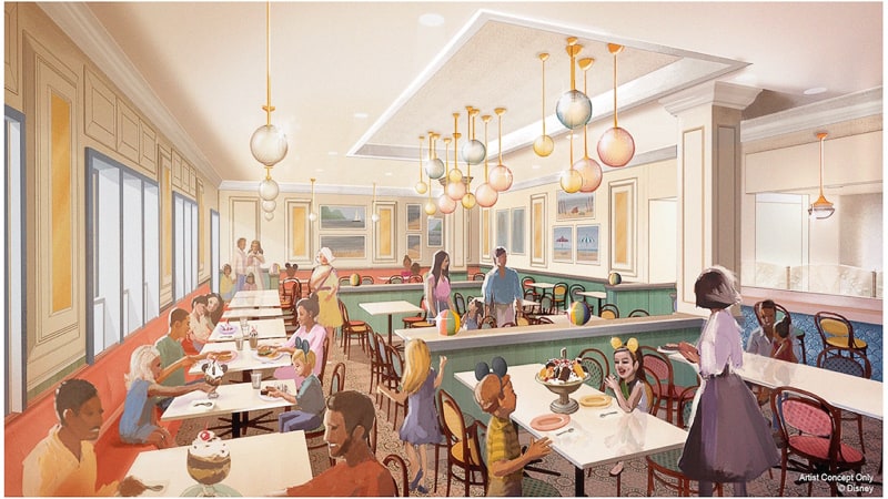 New Beaches and Cream interior concept art