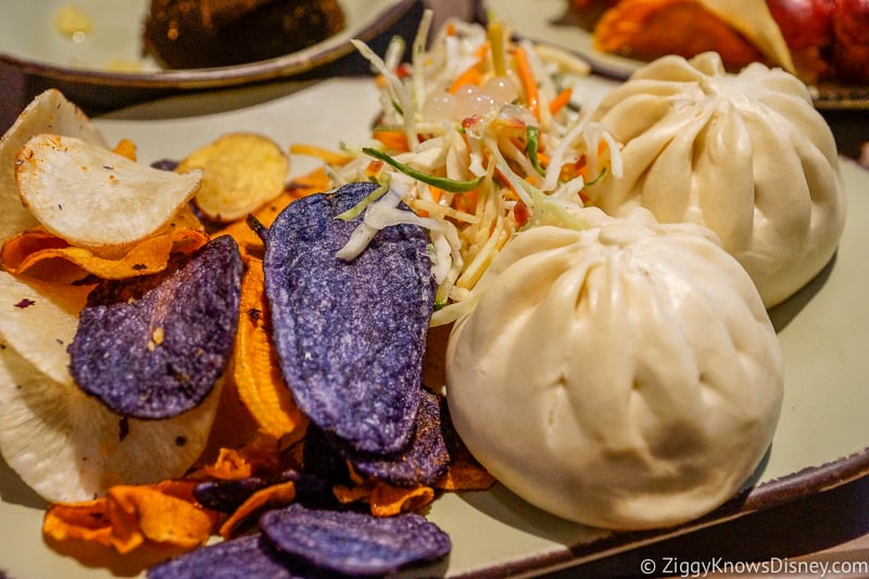 Cheeseburger Steamed Pods Satu'li Canteen Best Snacks at Animal Kingdom