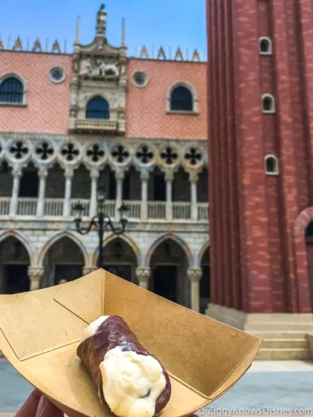 Cannoli Italy Pavilion Best Snacks at Epcot