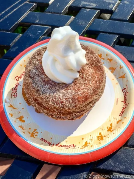 Cronut with ice cream Best Snacks at Epcot