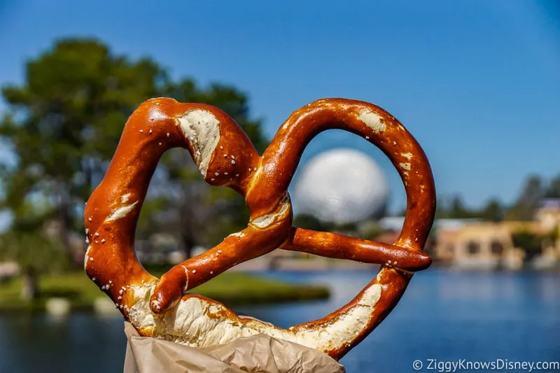 Giant Pretzel Germany pavilion Best Snacks at Epcot