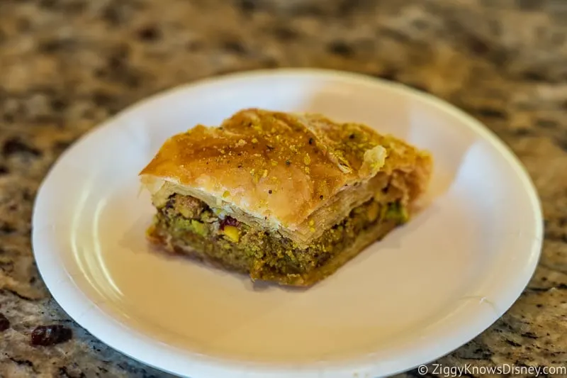 Pistachio Baklava Morocco Pavilion Best Snacks at Epcot