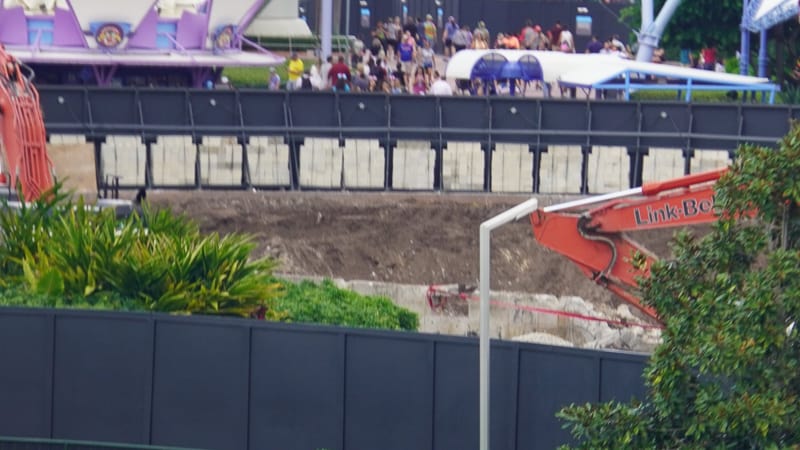 close up of aerial of the Fountain of Nations demolition Epcot update November 2019