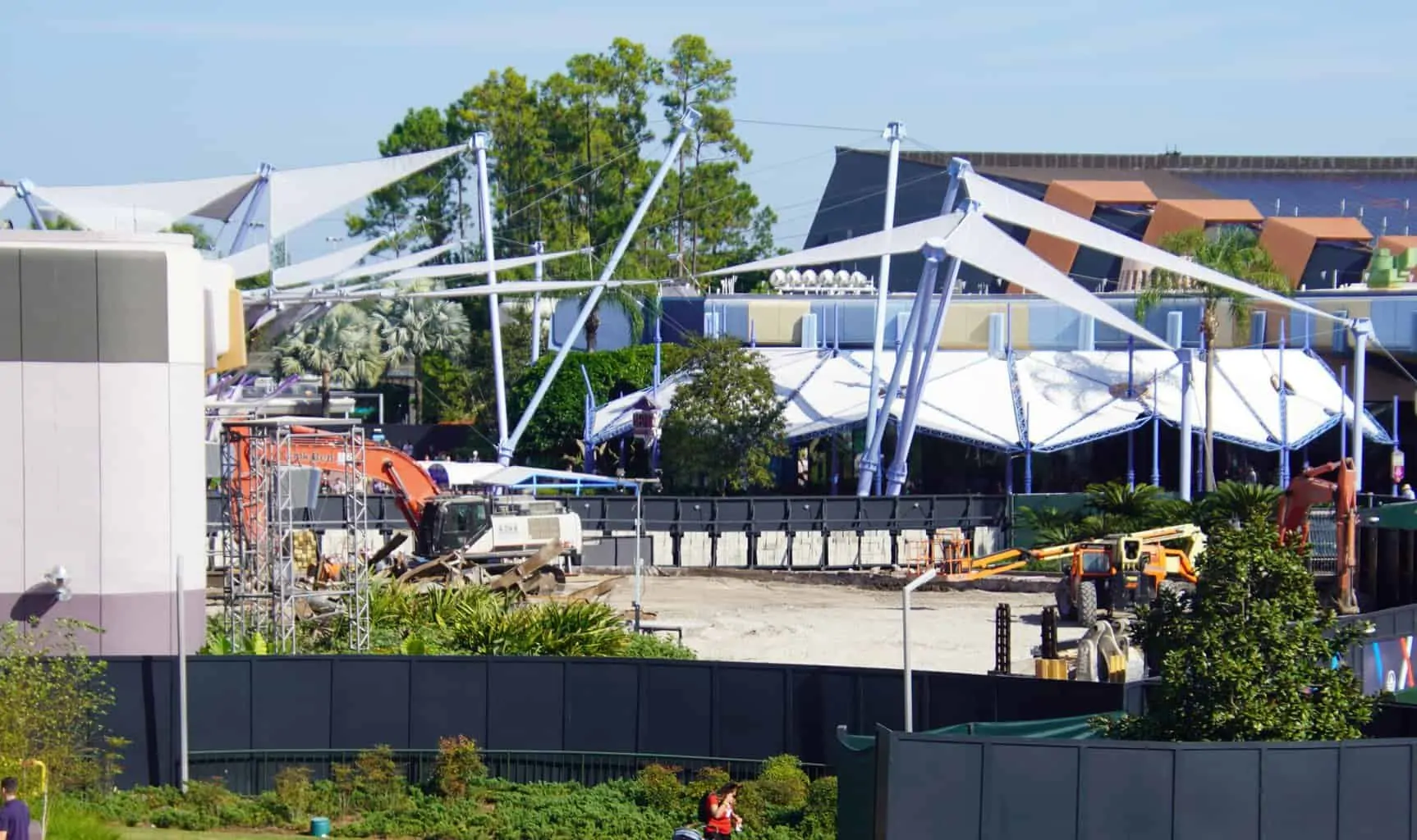 Fountain of Nations filled in 2 Epcot Construction Updates November 2019