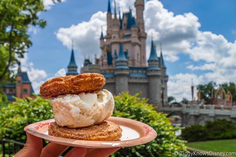 Ice Cream Churro Sandwich Worst Snacks at Magic Kingdom