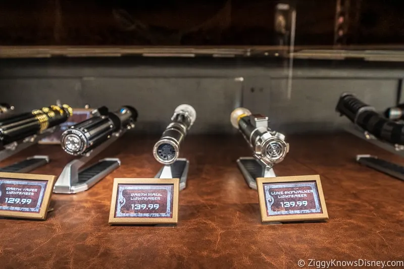 labels for legacy lightsabers Dok Ondar's Den of Antiquities Galaxy's Edge