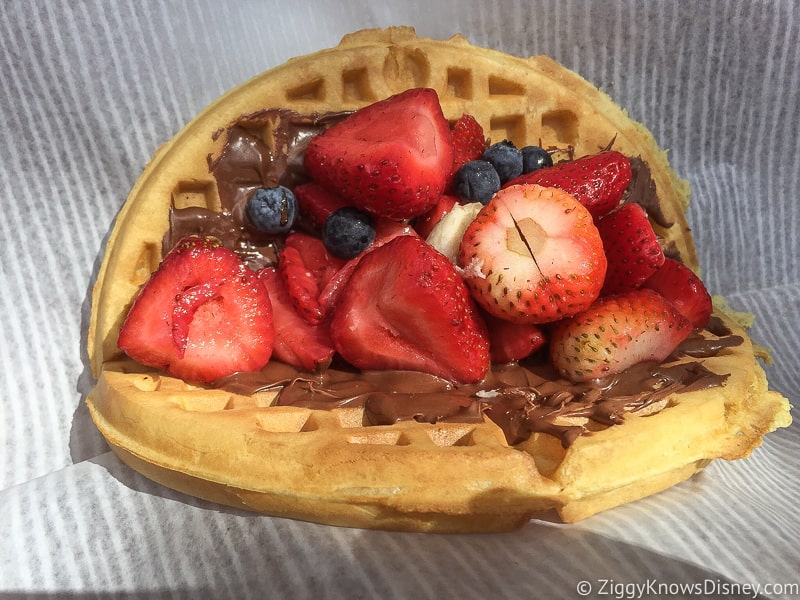 Nutella Fruit Waffle Sandwich Sleepy Hollow Best Snacks at Magic Kingdom