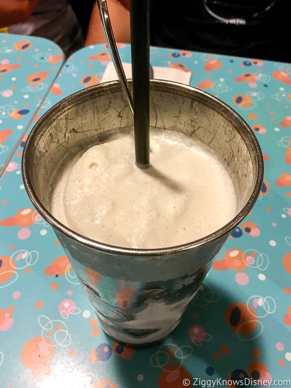 Peanut Butter and Jelly Milkshake 50's Prime Time Cafe Best Snacks at Hollywood Studios