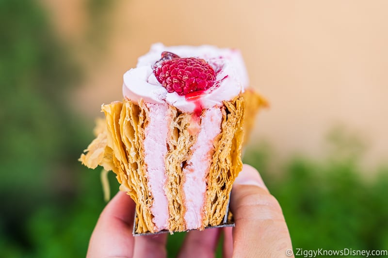 Raspberry Napoleon Trolley Car Cafe Best Snacks at Hollywood Studios