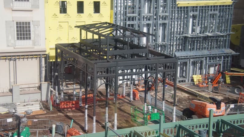 New Black Steel Structure Remy's Ratatouille and France Construction Update November 2019