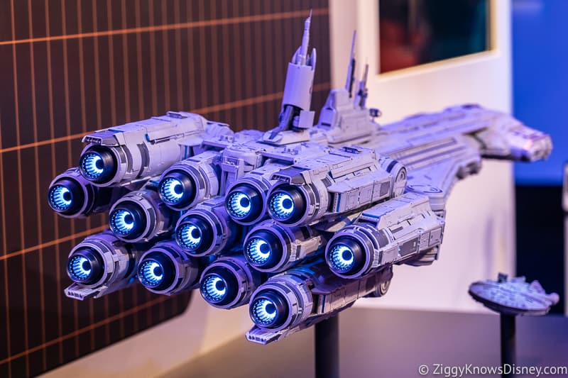Star Wars: Galactic Starcruiser model taking off