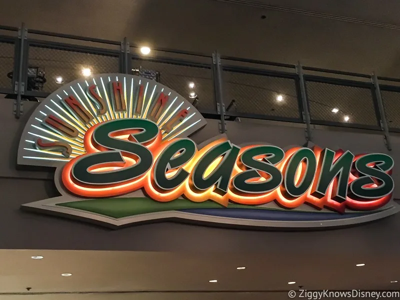 Sunshine Seasons sign Epcot