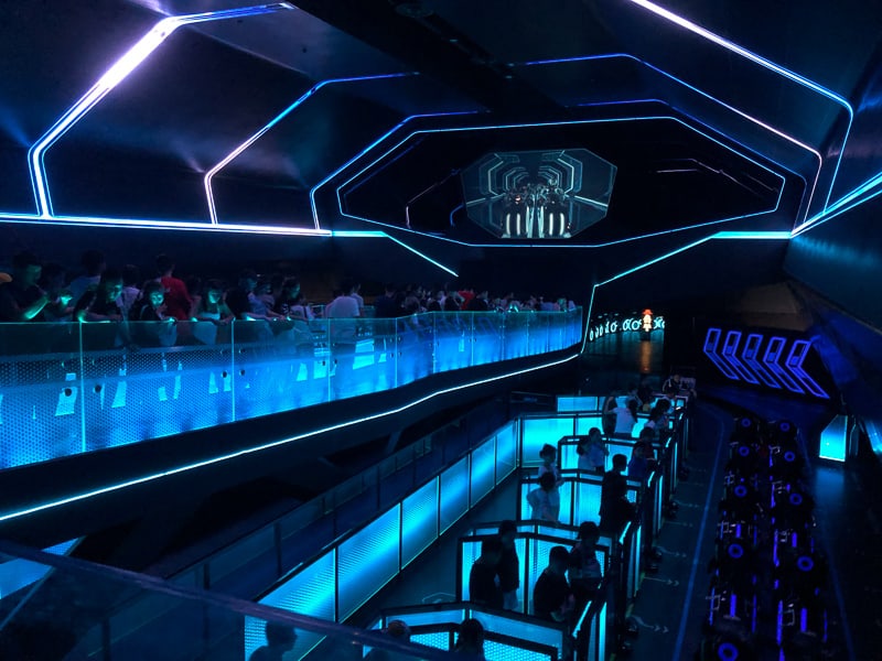 Tron Lightcycle Power Run loading area