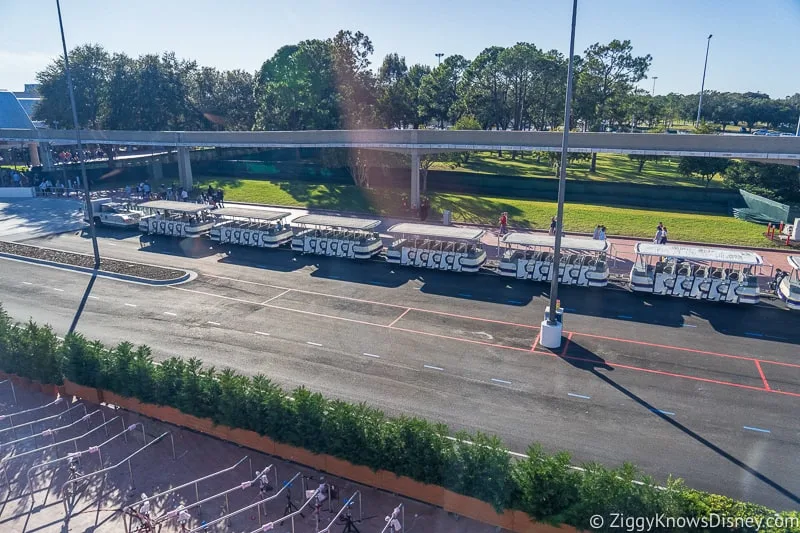 New tram stop outside Epcot Entrance Construction Updates December 2019