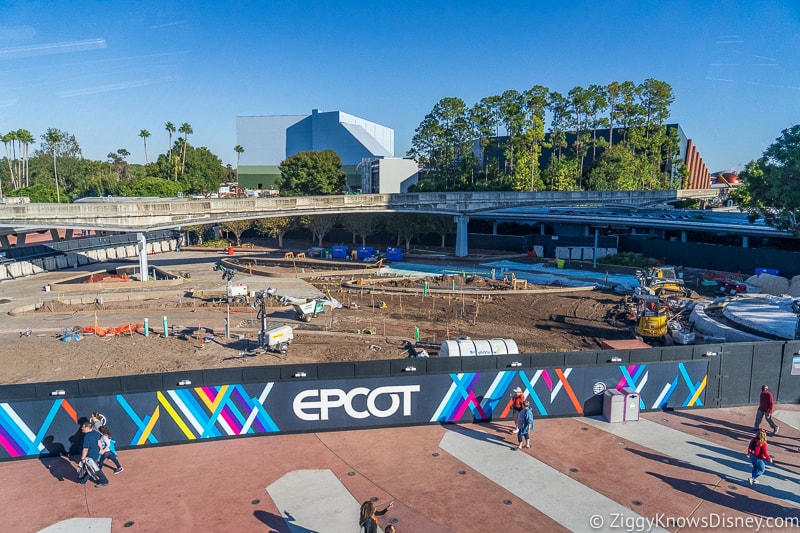 look at Epcot Entrance Construction Updates December 2019