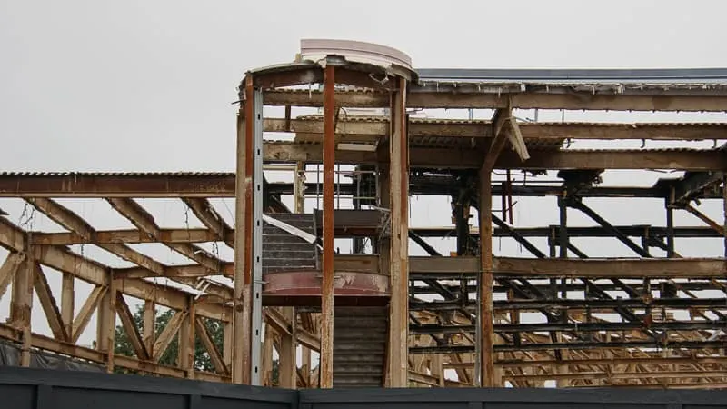 Epcot Future World Construction Updates December 2019 Innventions West stairs
