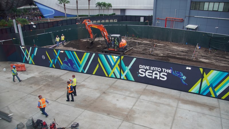Epcot Future World Construction Updates December 2019 The Seas Walkway